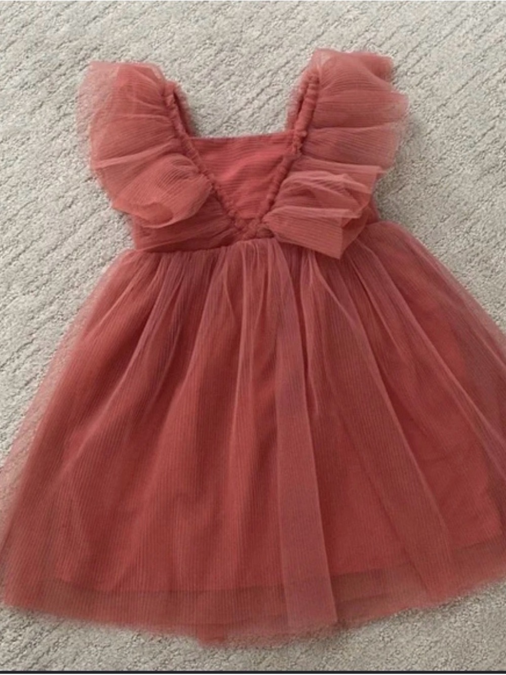 H&M Pink Ruffled Tulle Formal Dress for Girls